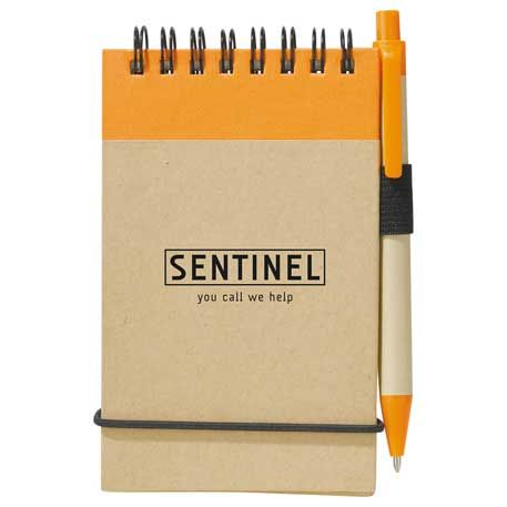 The Pocket Recycled Spiral Jotter 5" X 4" With Pen